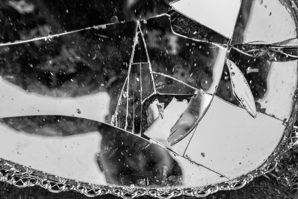 Broken Glass from Traumatic incident resulting in seeking treatment