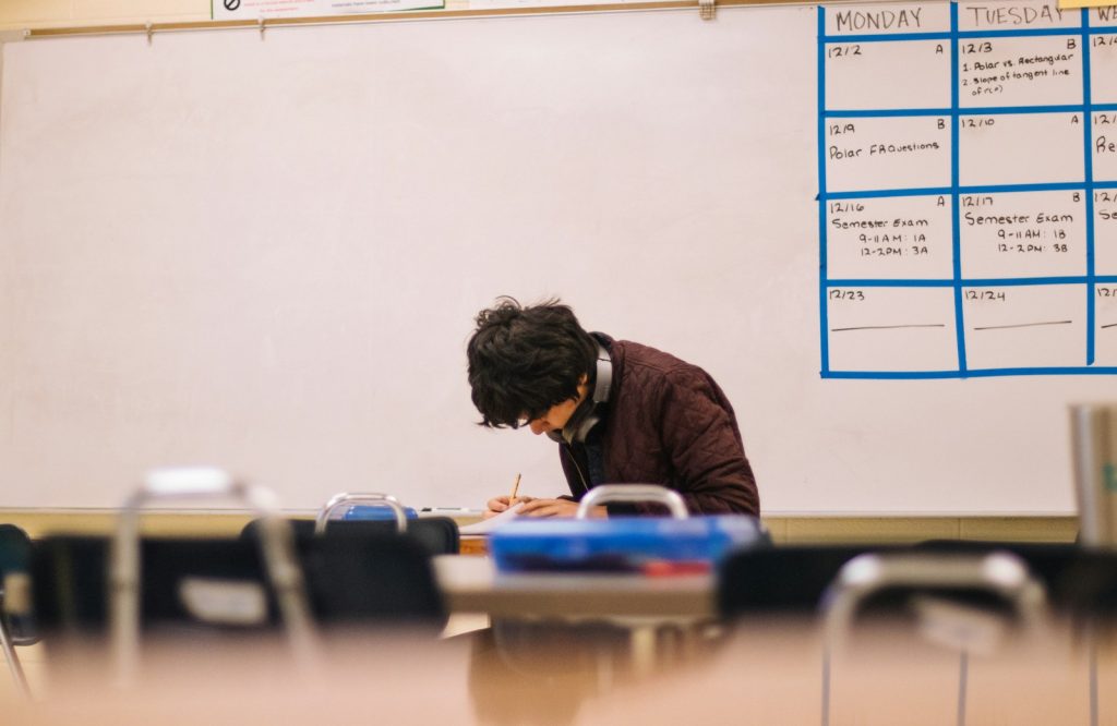 Student suffering from addiction