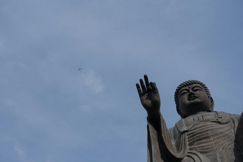 caring spiritual statue